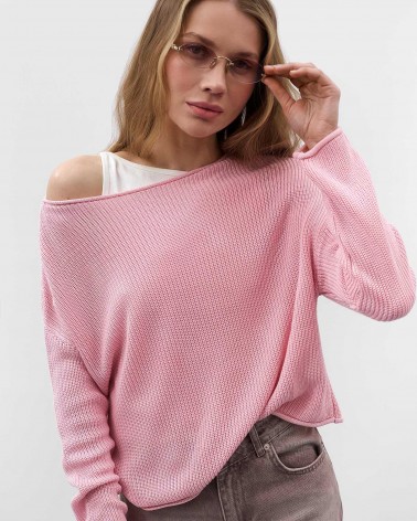 Рожевий джемпер з довгими рукавами FASHIONISTA