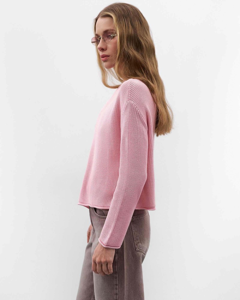 Рожевий джемпер з довгими рукавами FASHIONISTA Рожевий джемпер з довгими рукавами FASHIONISTA