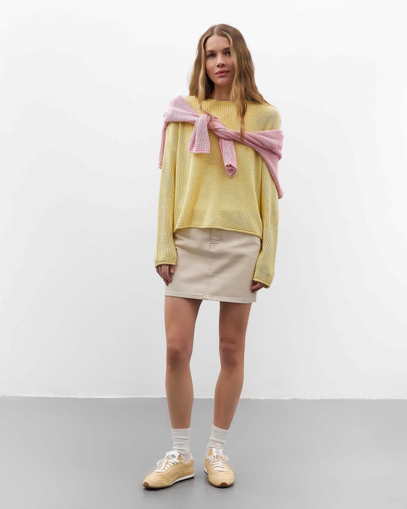 Світло-бежева джинсова спідниця
 довжини міні FASHIONISTA