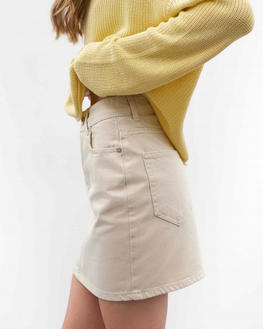 Світло-бежева джинсова спідниця
 довжини міні FASHIONISTA