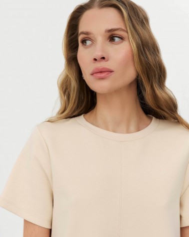 Світло-бежева базова сукня вільного крою
 FASHIONSTA