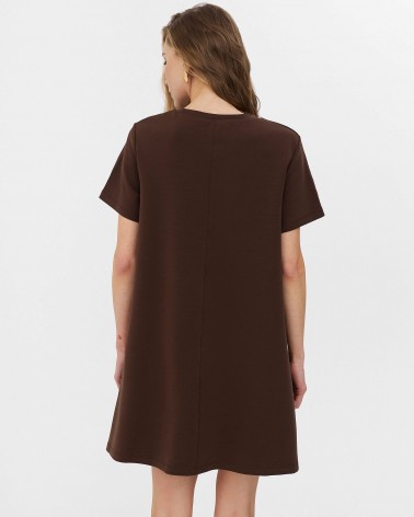 Шоколадна базова сукня вільного крою
 FASHIONSTA