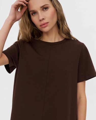 Шоколадна базова сукня вільного крою
 FASHIONSTA