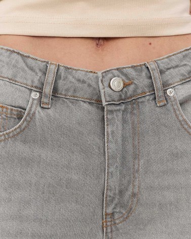 Світло-сірі джинси Straight з вивареним ефектом FASHIONISTA