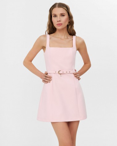 Рожевий сарафан Muse з поясом FASHIONISTA
