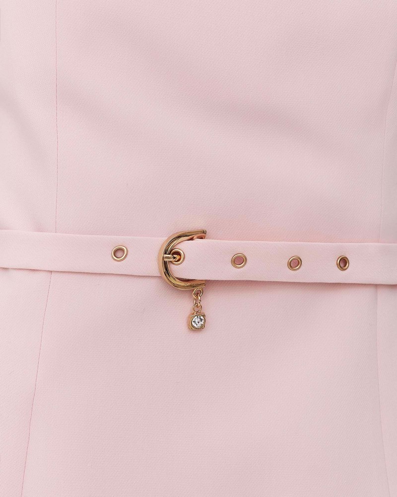 Рожевий сарафан Muse з поясом FASHIONISTA