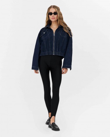 Чорні легінси зі штрипками FASHIONISTAм