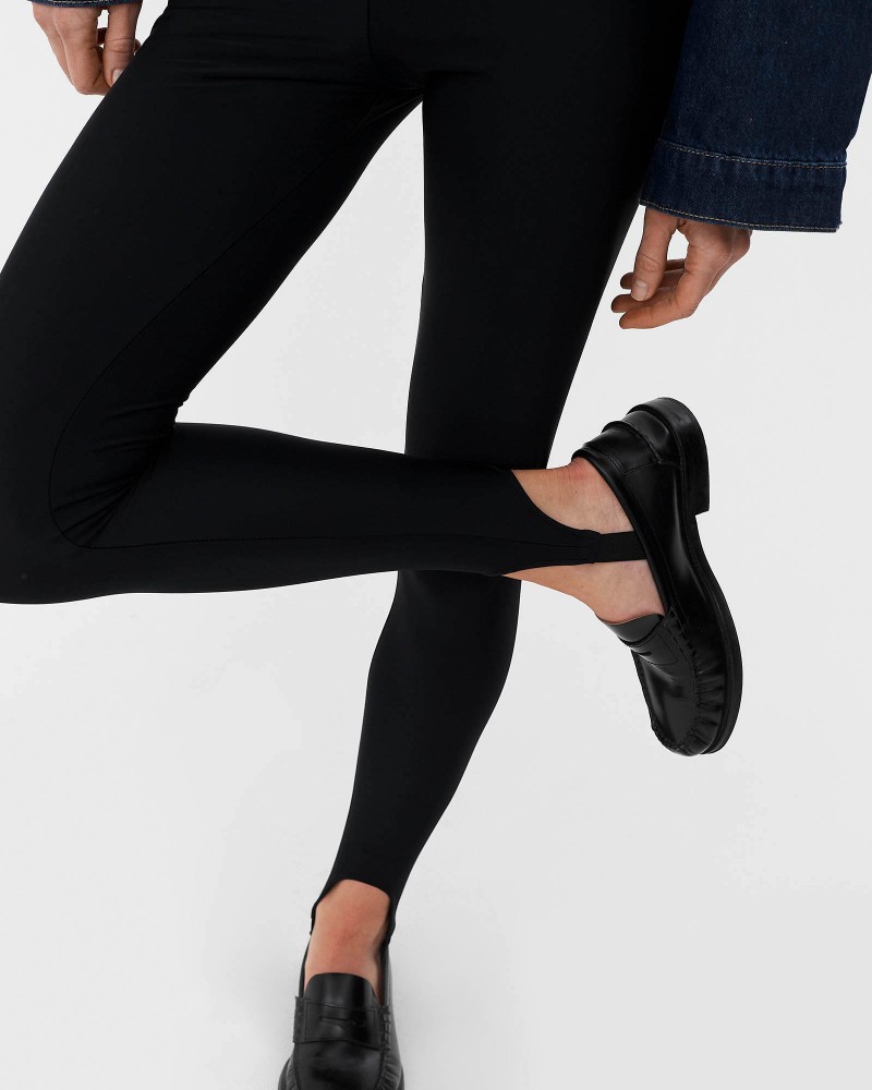 Чорні легінси зі штрипками FASHIONISTA