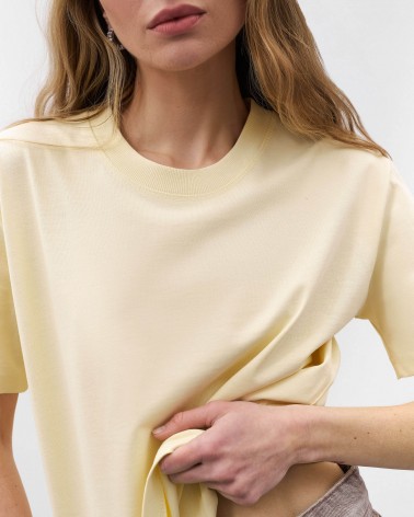 Жовта футболка вільного крою FASHIONISTA