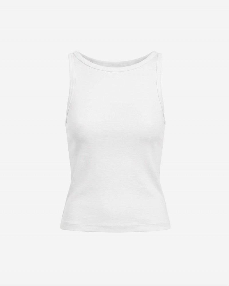 Молочна базова майка з вирізом-човником FASHIONISTA