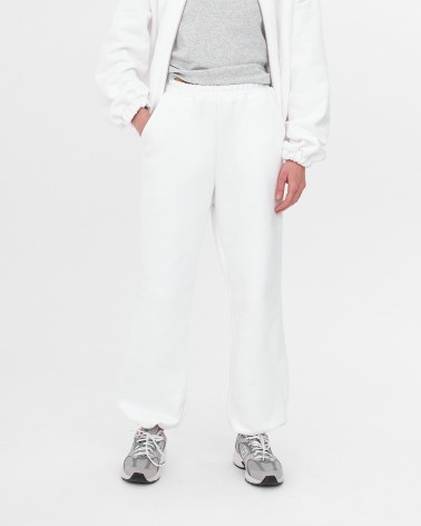 Білі штани-джогери FASHIONISTA
