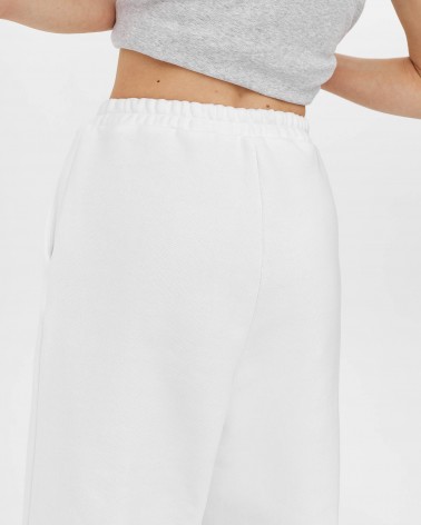 Білі штани-джогери FASHIONISTA