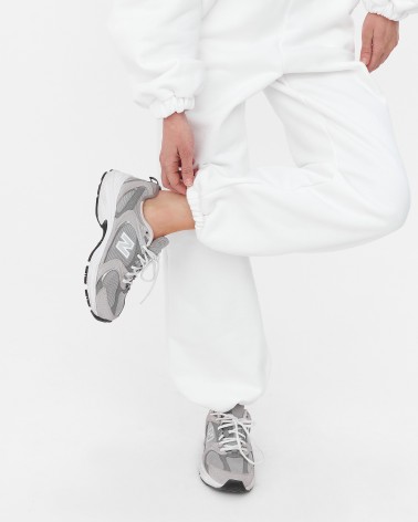 Білі штани-джогери FASHIONISTA