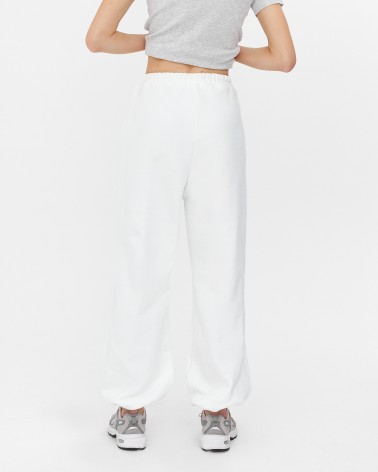 Білі штани-джогери FASHIONISTA