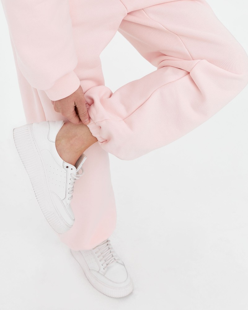 Рожеві штани-джогери FASHIONISTA