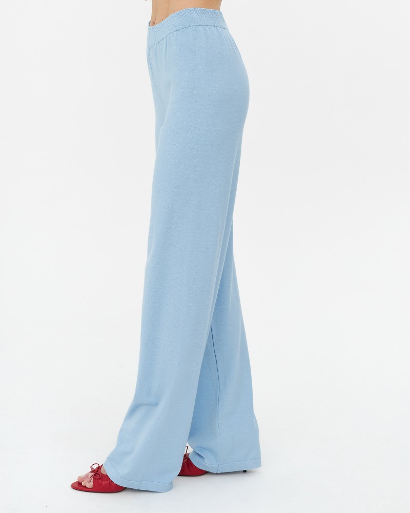Блакитні трикотажні штани FASHIONISTA