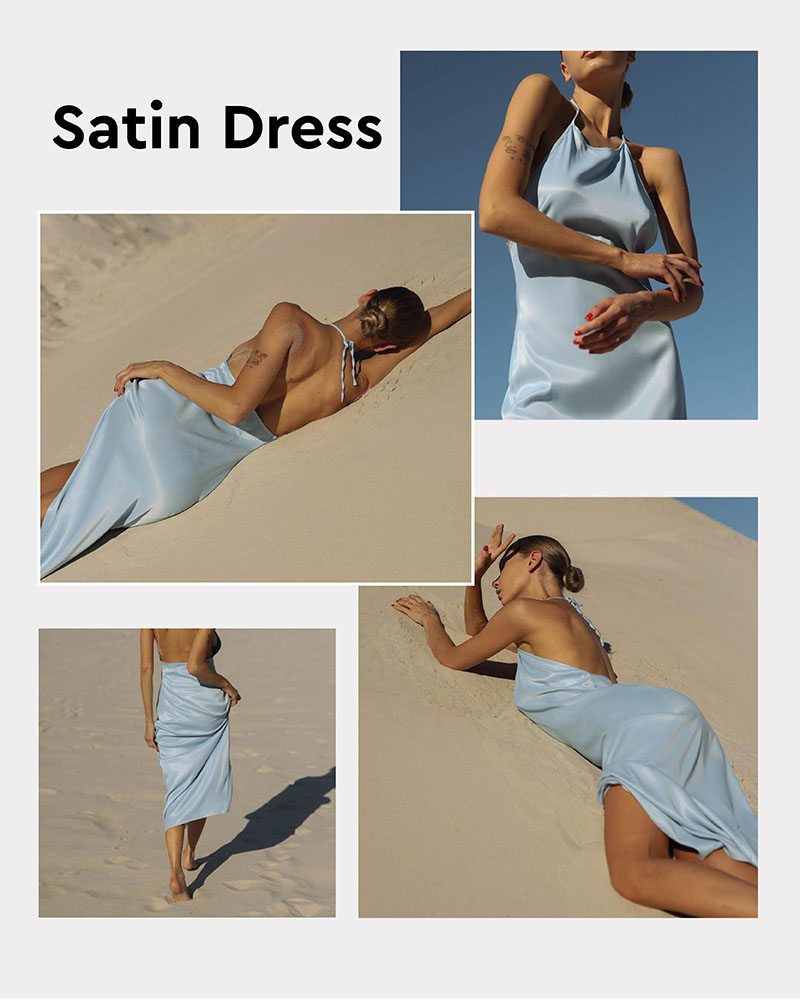 Satin dress by FASHIONISTA