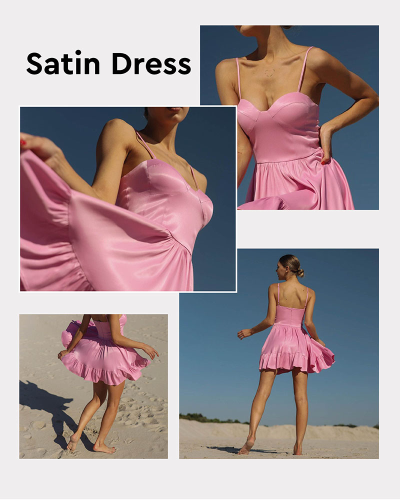 Satin dress by FASHIONISTA
