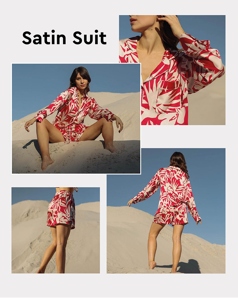 Satin suit by FASHIONISTA