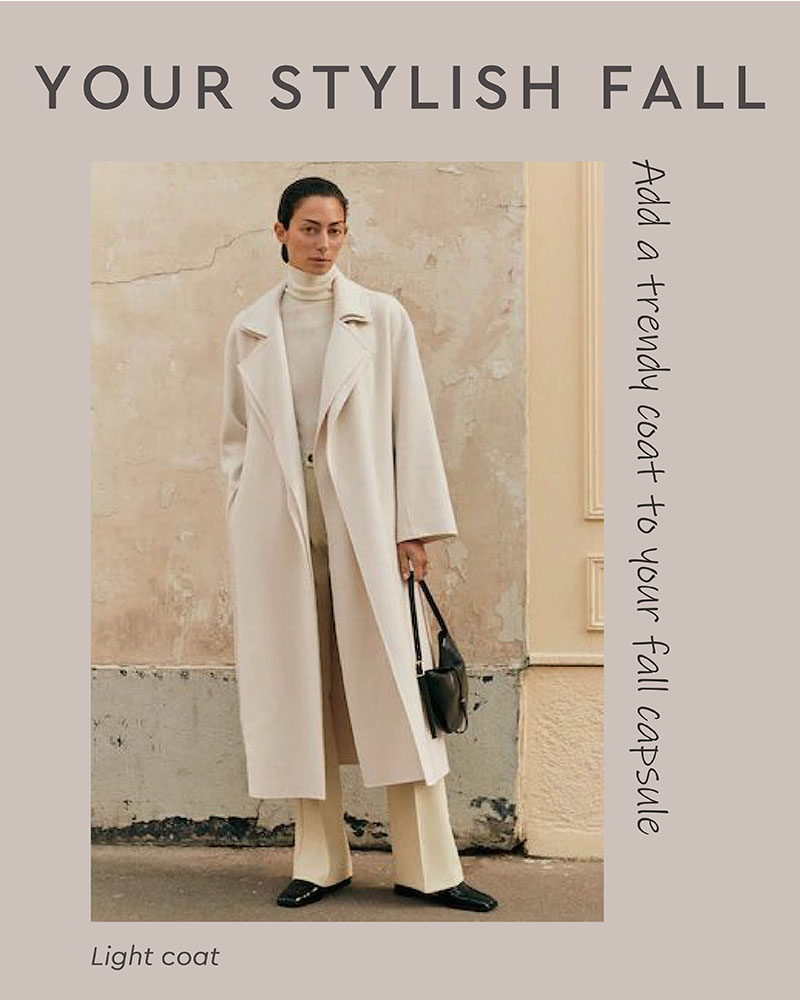 Light coat: Coat trends’ 2023 by FASHIONISTA