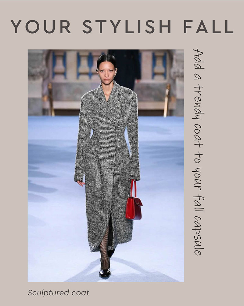 Sculptured coat: Coat trends’ 2023 by FASHIONISTA