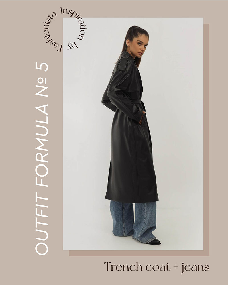 FALL LOOK FORMULAS BY FASHIONISTA: TRENCH COAT + JEANS
