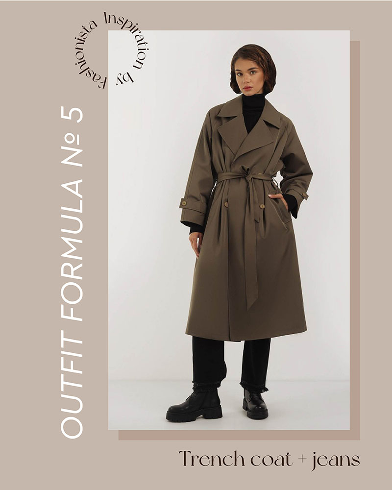 FALL LOOK FORMULAS BY FASHIONISTA: TRENCH COAT + JEANS