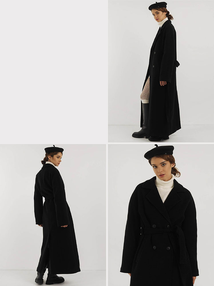 TREND UPDATES FROM THE FALL/WINTER ’23/24 COLLECTION BY FASHIONISTA: BLACK MAXI COAT