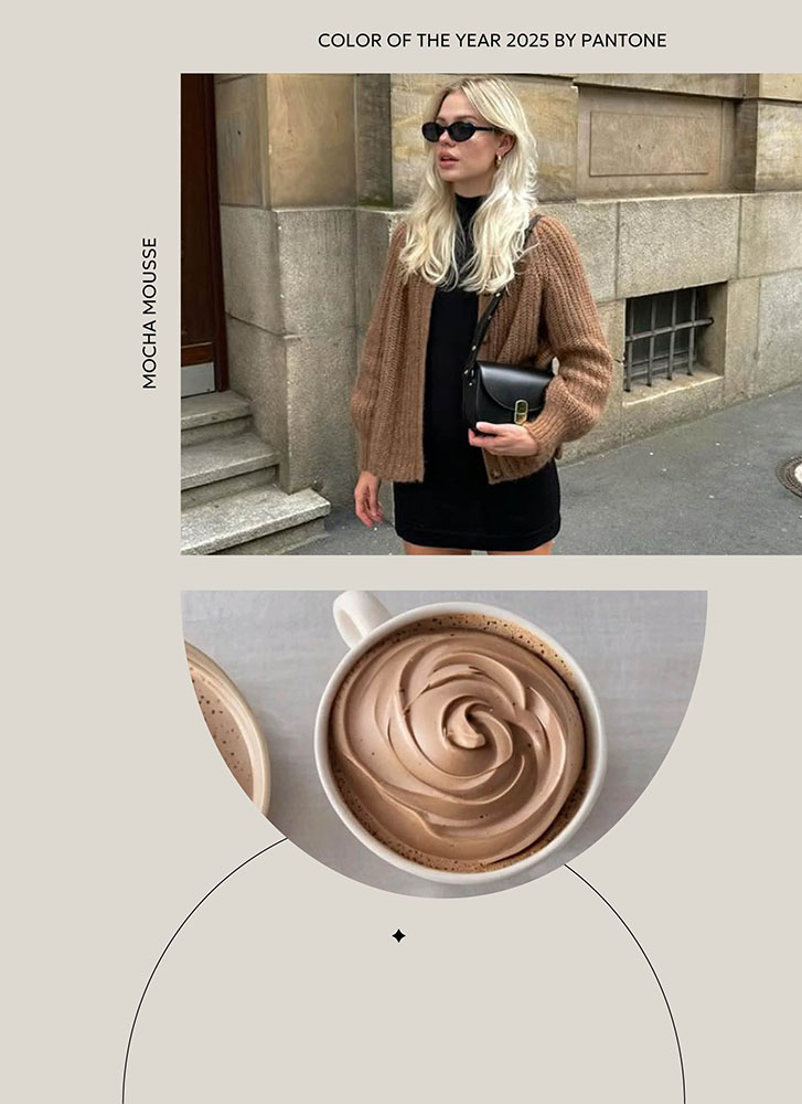 Color of the Year 2025 by Pantone - Mocha Mousse