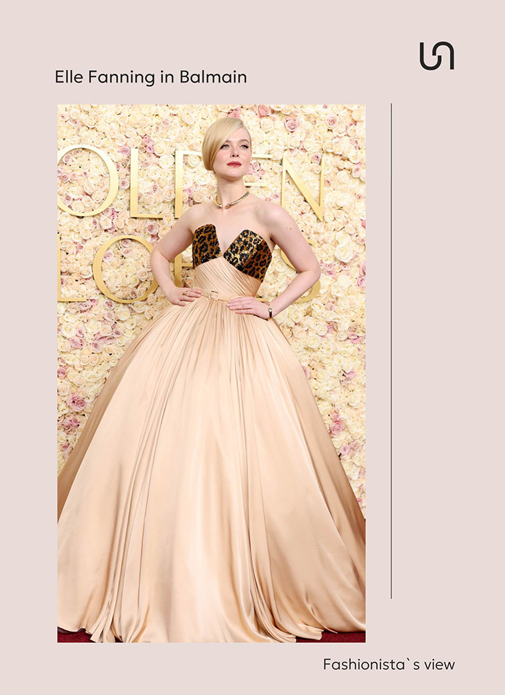 The Golden Globes 2025: Elle Fanning in Balmain