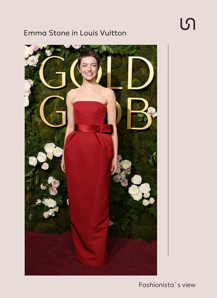 The Golden Globes 2025: Emma Stone in Louis Vuitton