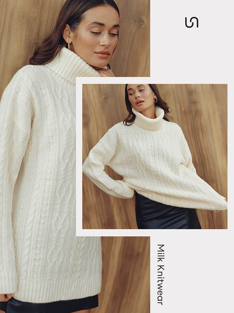 Milk knitwear by FASHIONISTA