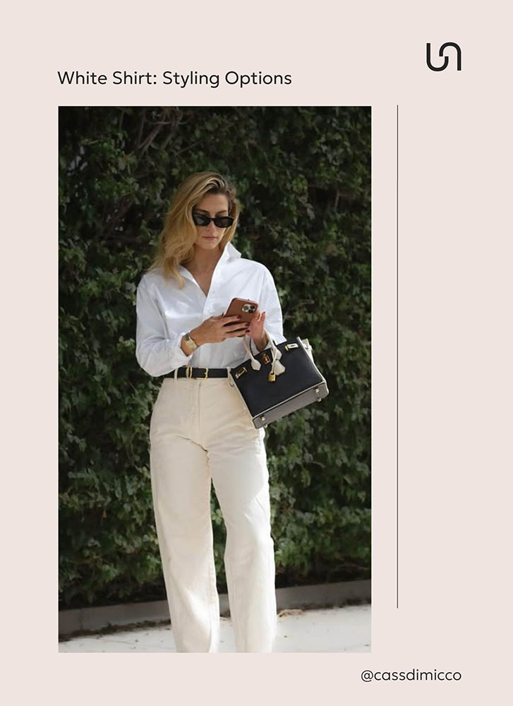 White shirt: Stylish options  by FASHIONISTA