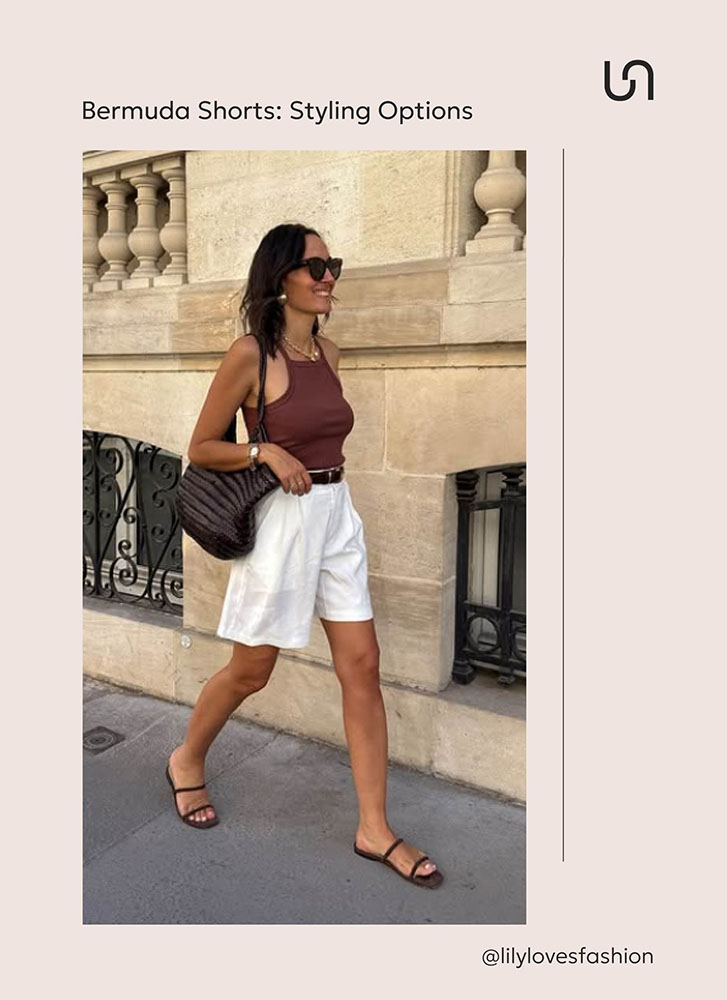 Outfits with Bermuda shorts