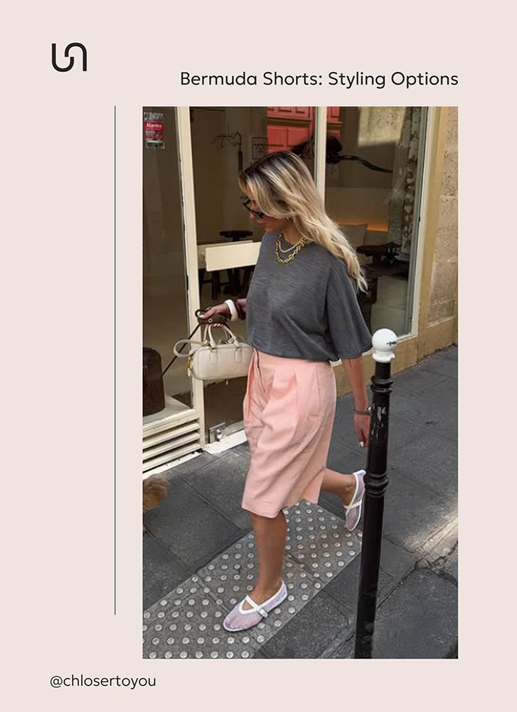 Outfits with Bermuda shorts