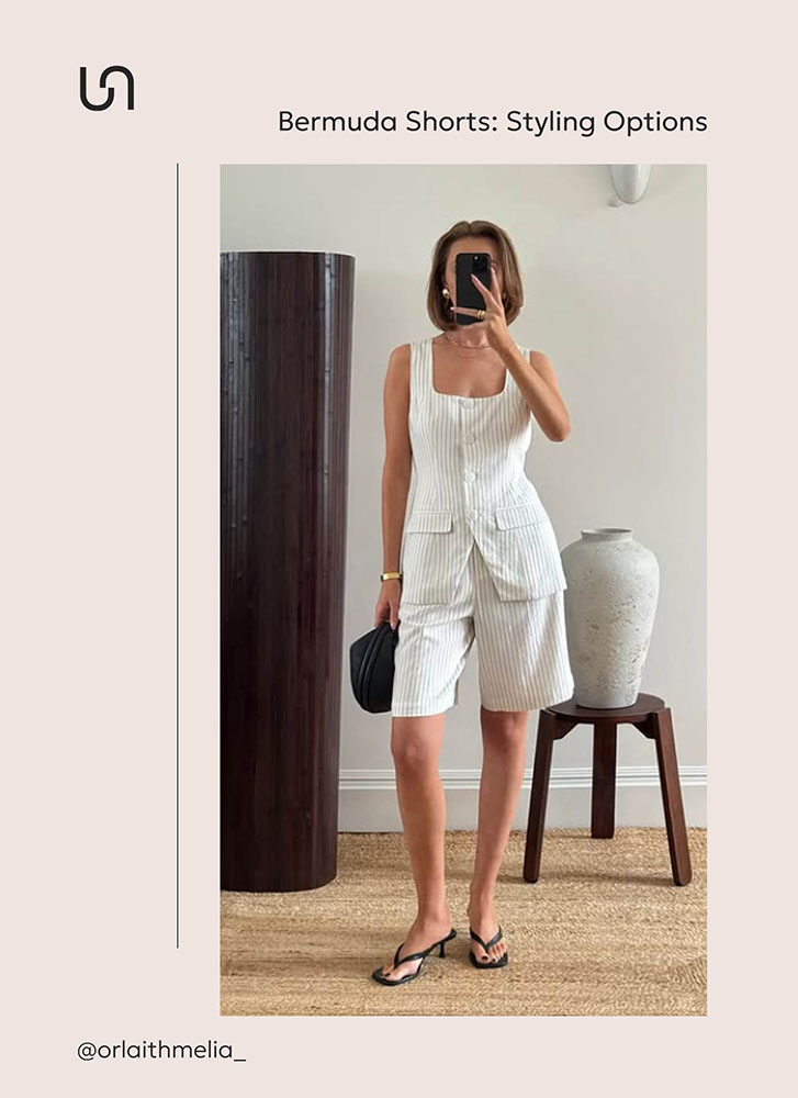 Outfits with Bermuda shorts