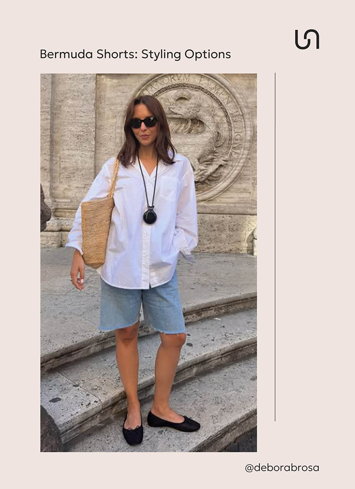 Outfits with Bermuda shorts