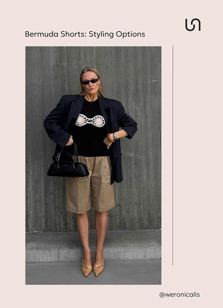 Outfits with Bermuda shorts