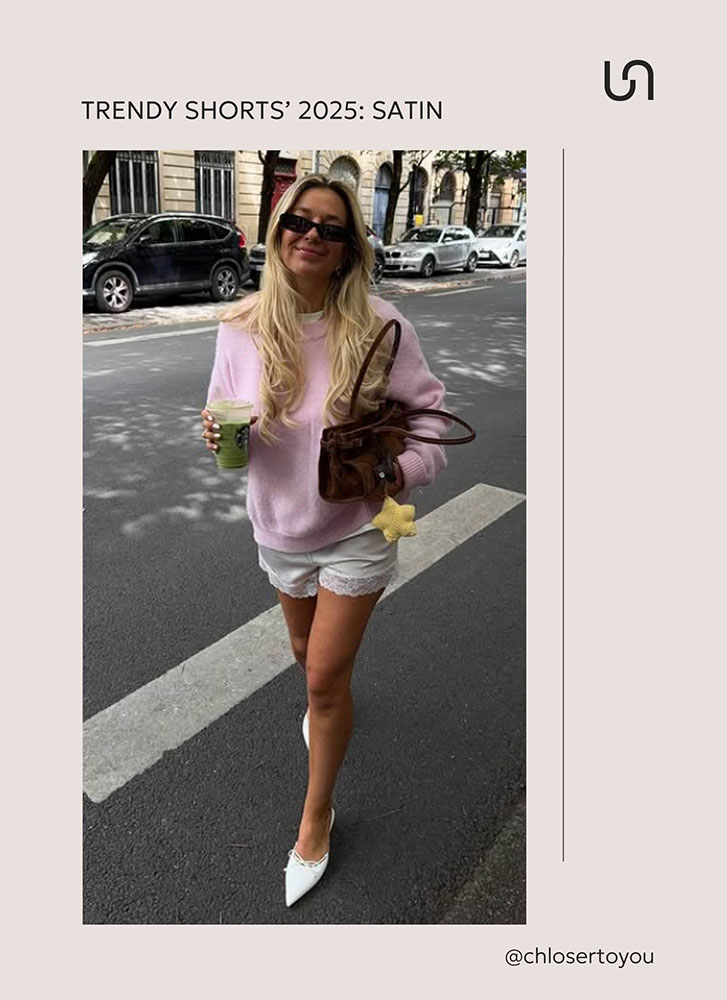 TRENDY SHORTS FOR SUMMER 2025_Satin _FASHIONISTA