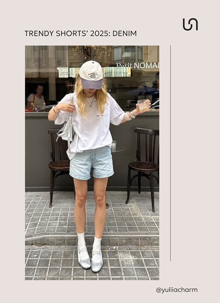 TRENDY SHORTS FOR SUMMER 2025_Denim_FASHIONISTA