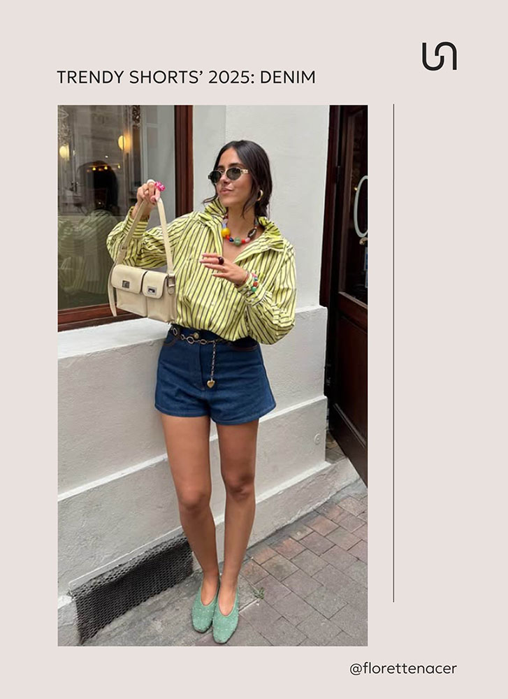 TRENDY SHORTS FOR SUMMER 2025_Denim_FASHIONISTA