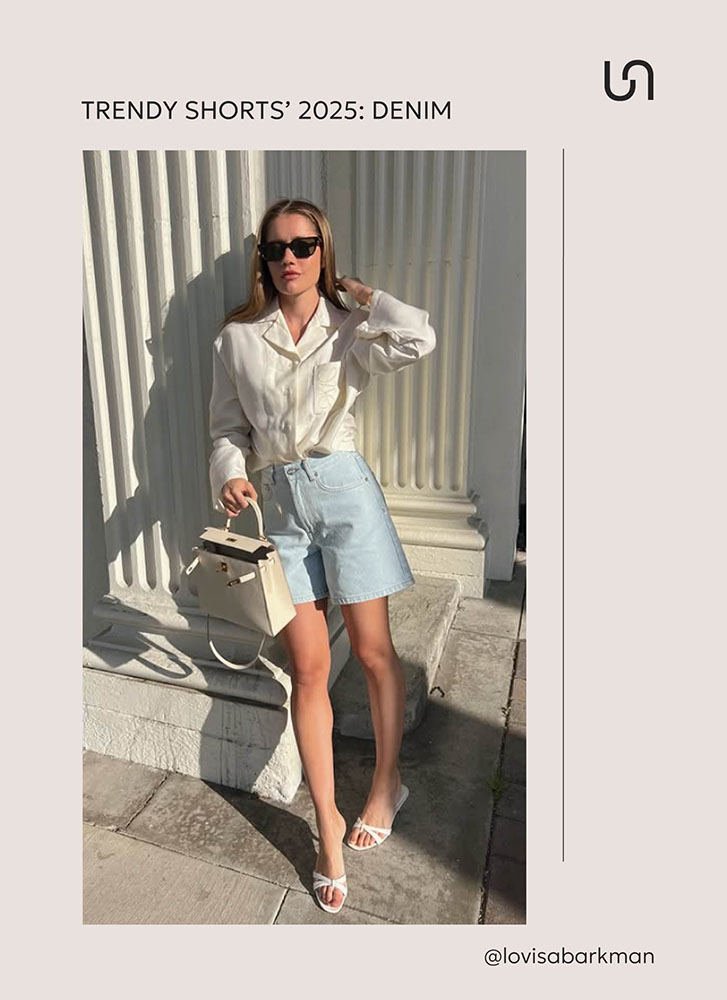 TRENDY SHORTS FOR SUMMER 2025_Denim_FASHIONISTA