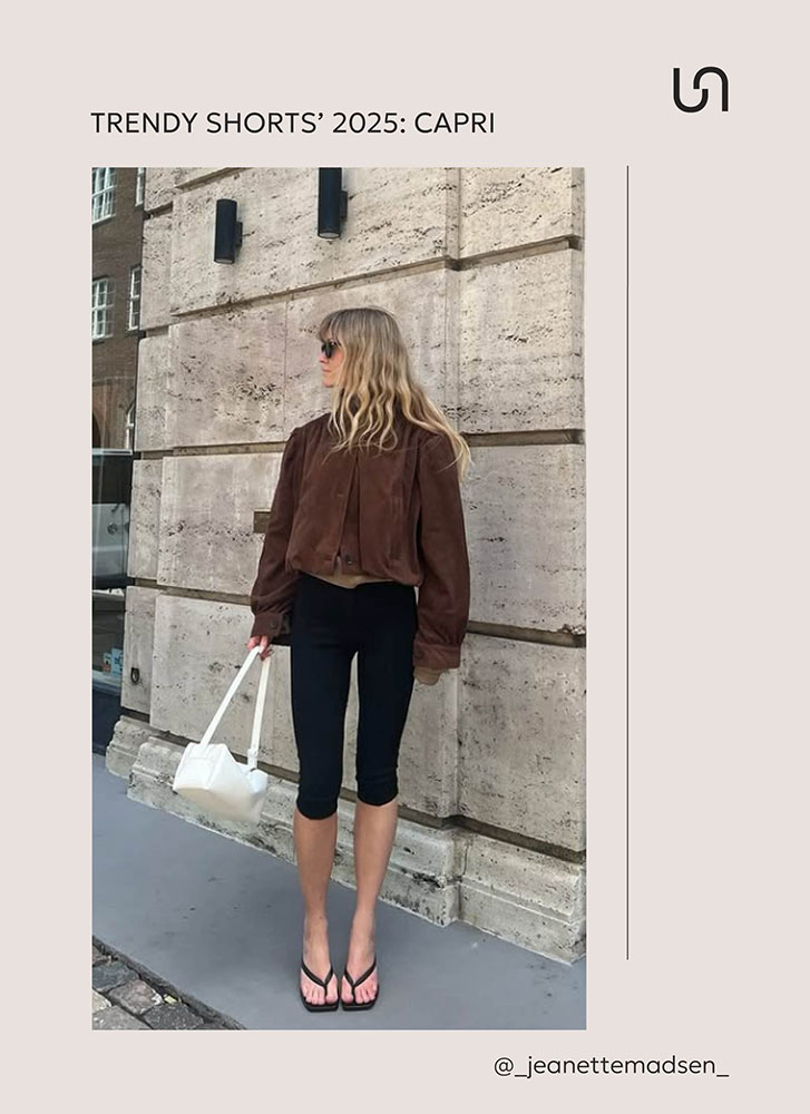 TRENDY SHORTS FOR SUMMER 2025_Capri_FASHIONISTA