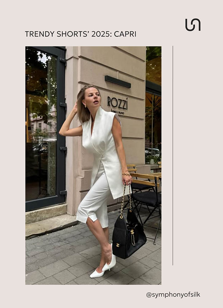 TRENDY SHORTS FOR SUMMER 2025_Capri_FASHIONISTA
