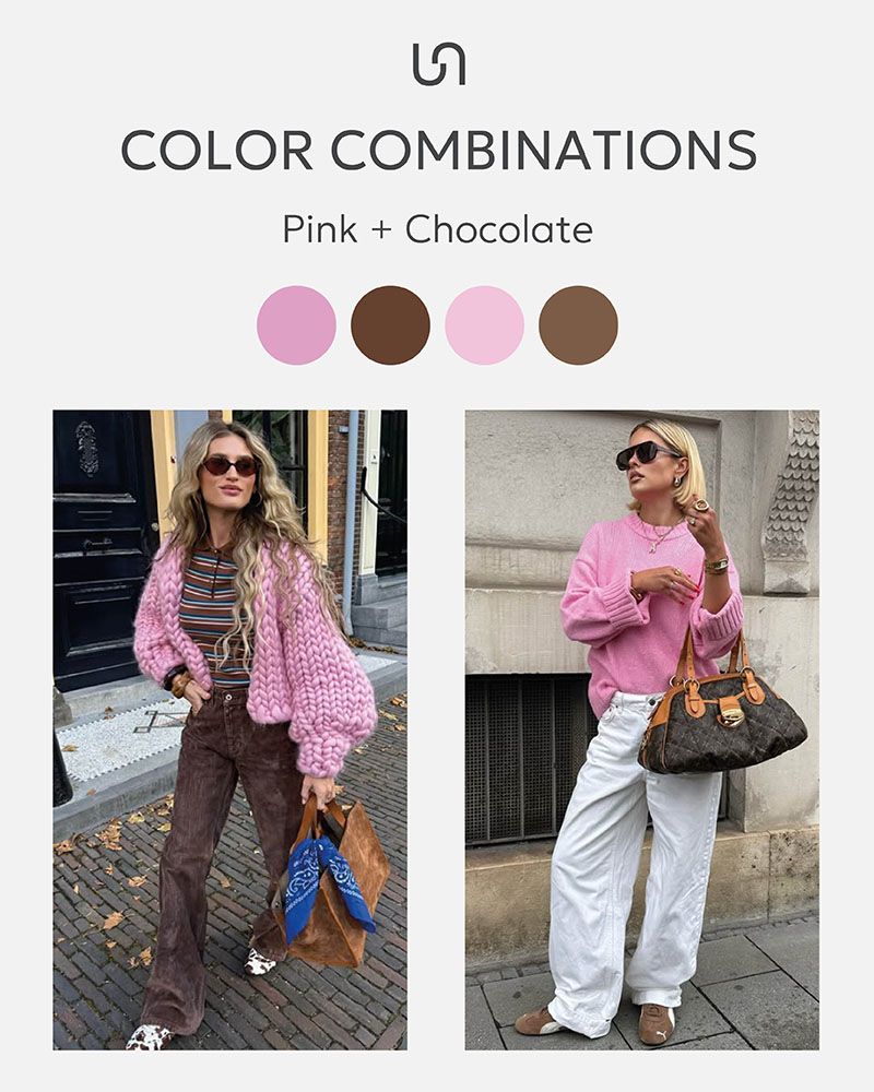 Color combination: Powder Pink_Chocolate