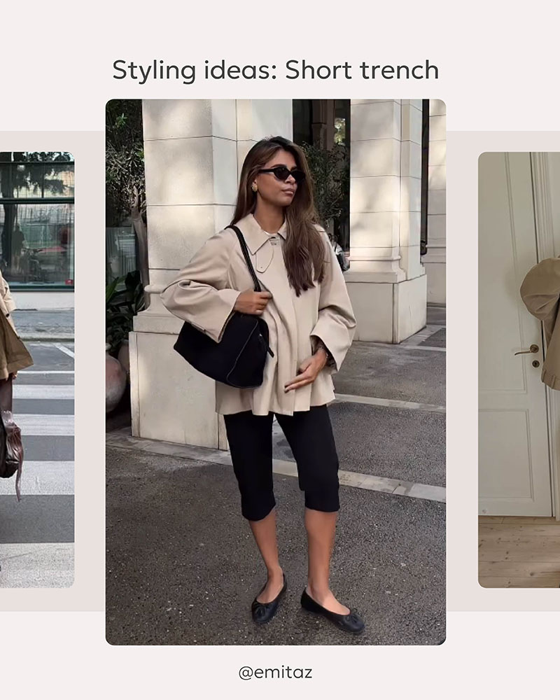 STYLING IDEAS: Short Trench Coat_FASHIONISTA