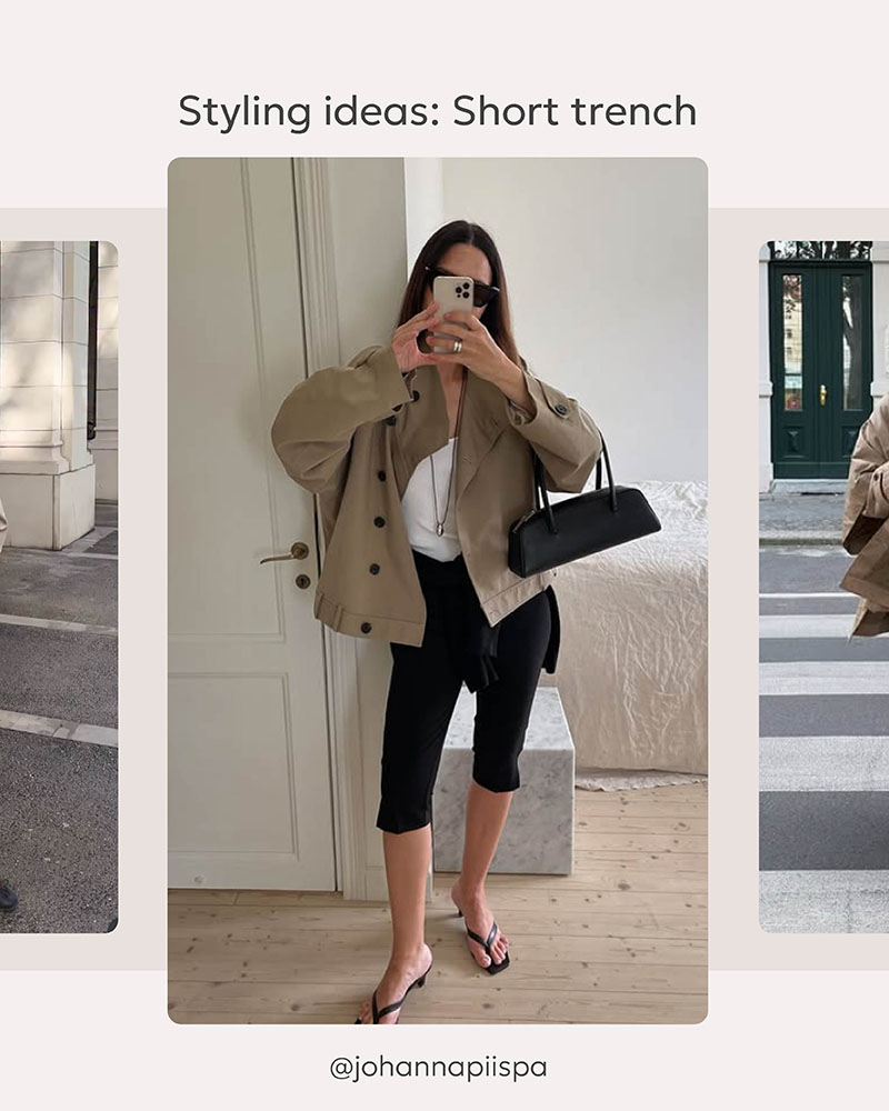 STYLING IDEAS: Short Trench Coat_FASHIONISTA