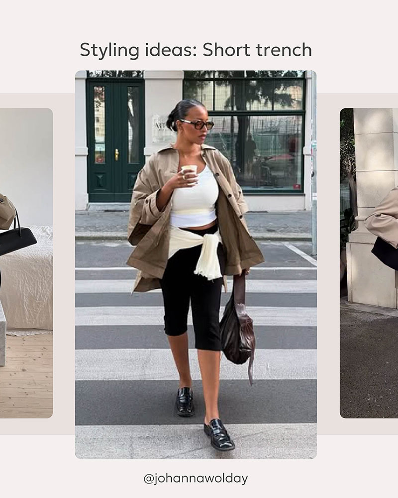 STYLING IDEAS: Short Trench Coat_FASHIONISTA