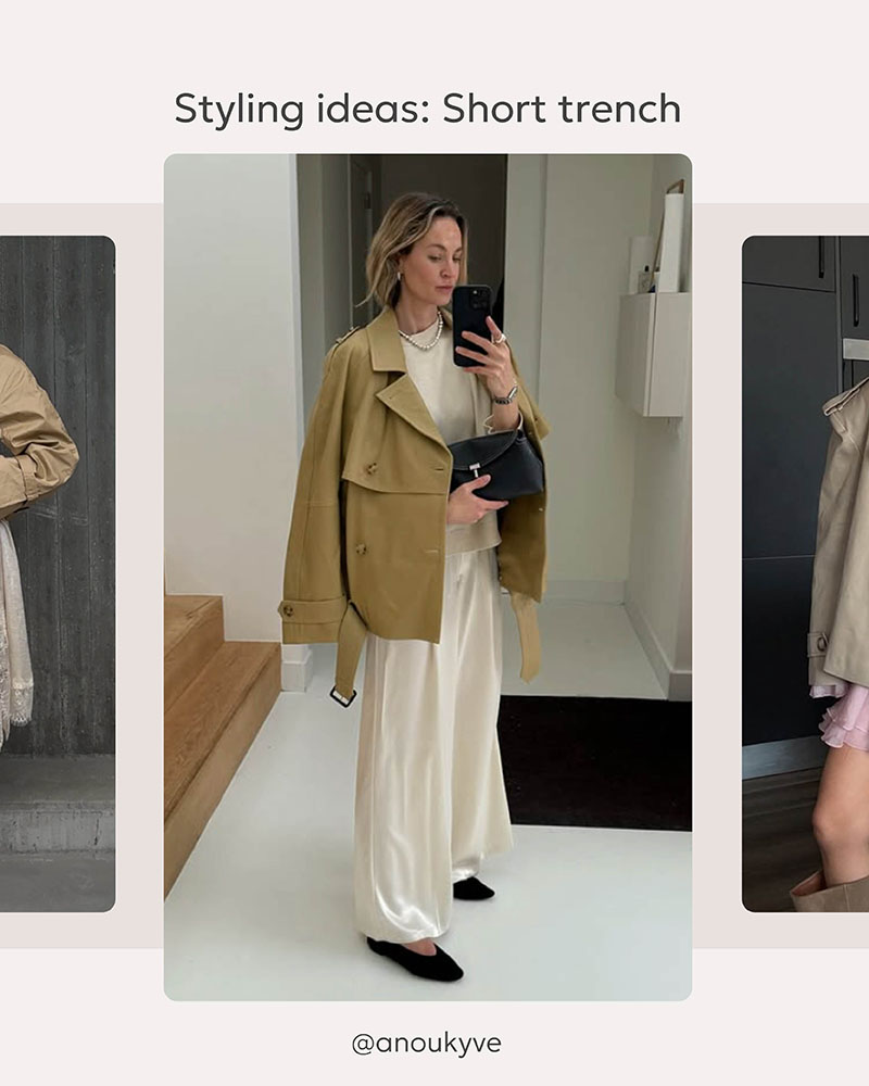 STYLING IDEAS: Short Trench Coat_FASHIONISTA
