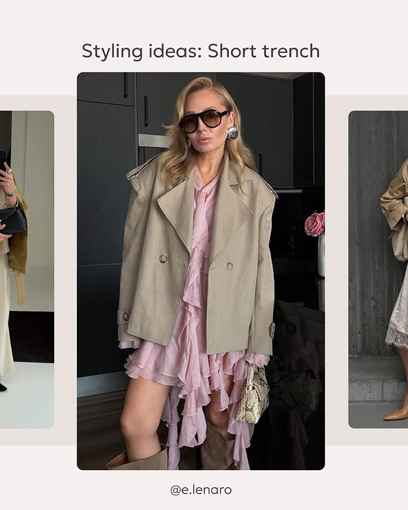 STYLING IDEAS: Short Trench Coat_FASHIONISTA